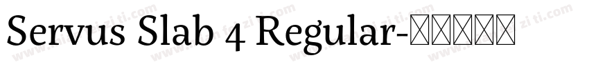 Servus Slab 4 Regular字体转换